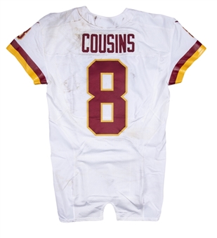 2016 Kirk Cousins Game Used Washington Redskins Road Jersey Photo Matched To 10/9/2016 (Redskins/MeiGray & Resolution Photomatching)